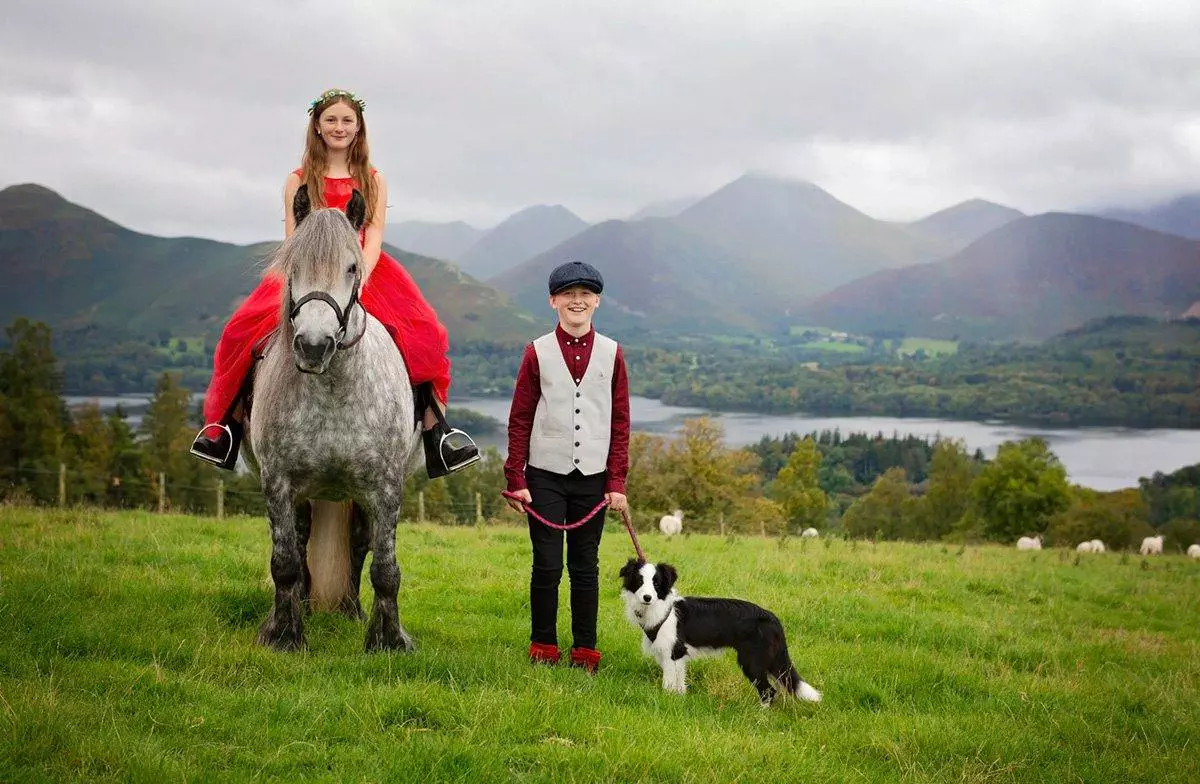 Family Equine portrait session - lake district
