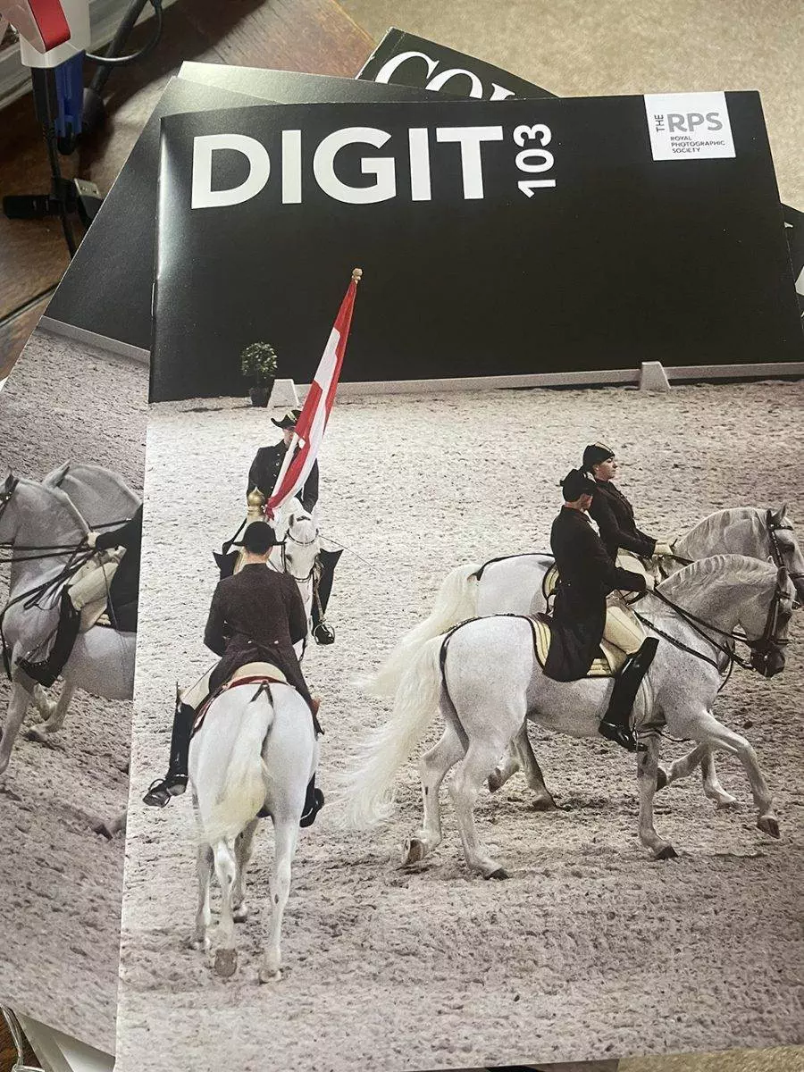 How to photograph horses - ront cover for the Royal Photographic Society Digit Magazine, by Emma Campbell