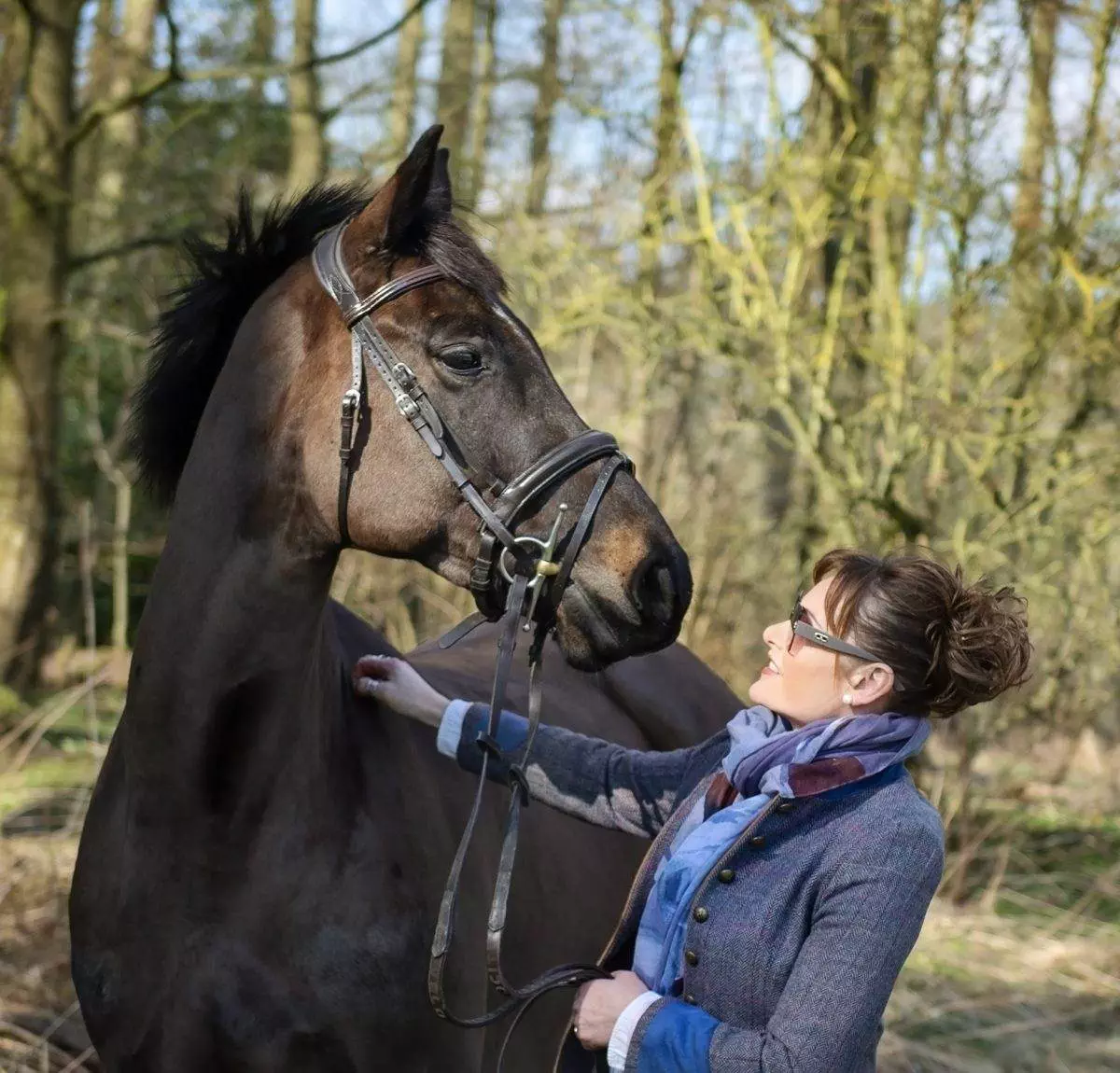 spring morning - Horse photoshoot at Greystoke castle, Cumbria