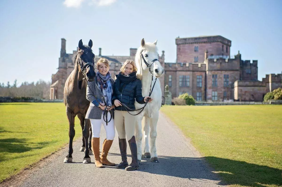 Horse photoshoot at Greystoke castle, Cumbria