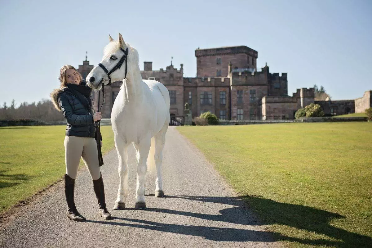 A Horse photoshoot at Greystoke castle, Cumbria